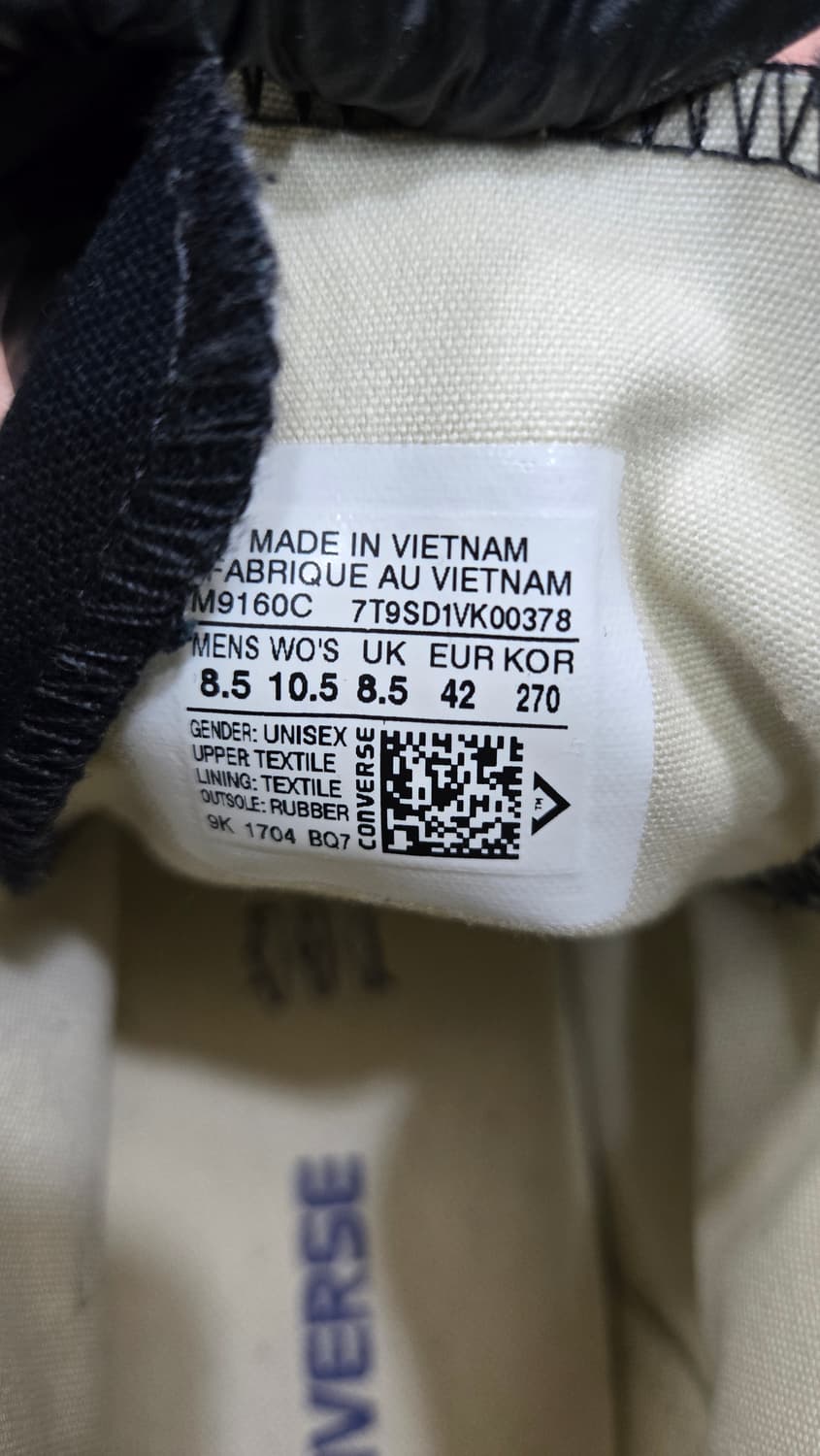 컨버스 미착용 270mm- 척테일러 올스타 클래식 블랙  상품이미지7