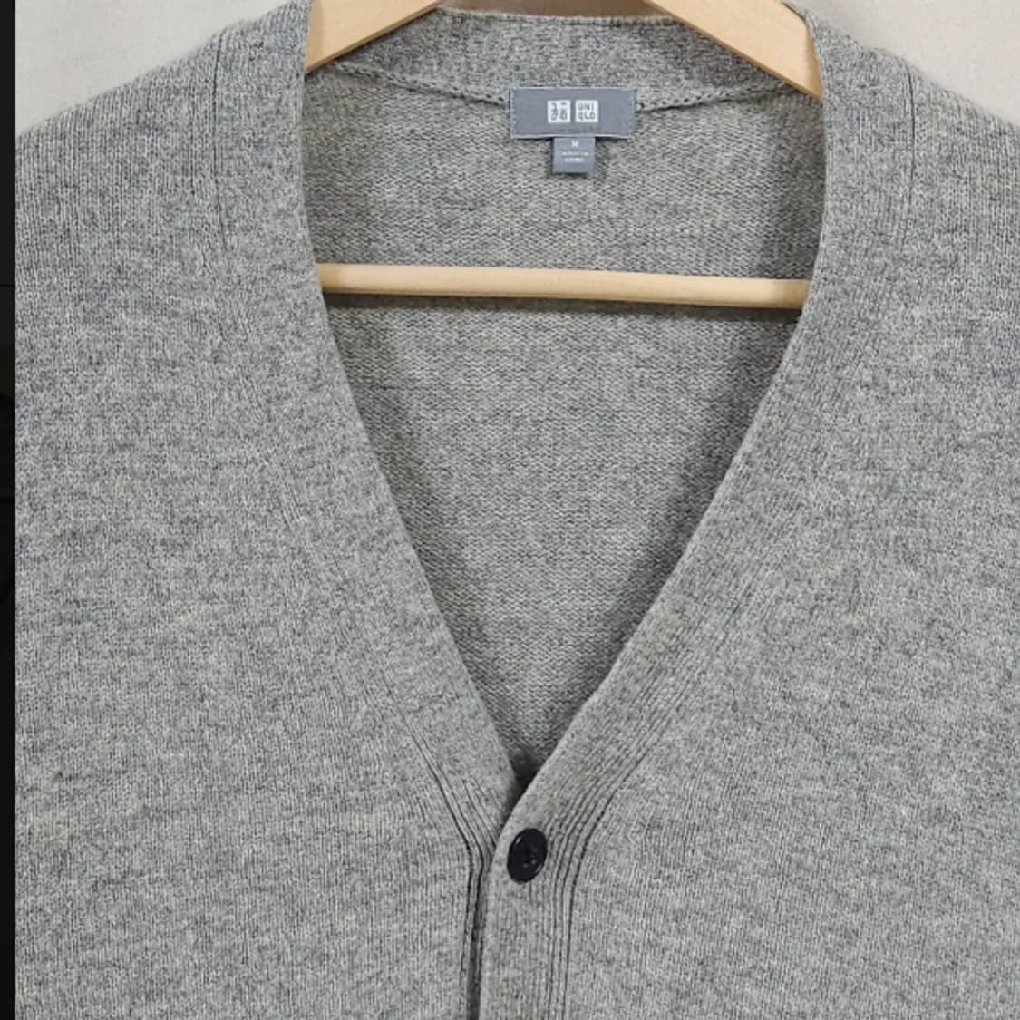 95)유니클로 울 가디건 그레이 상품이미지2