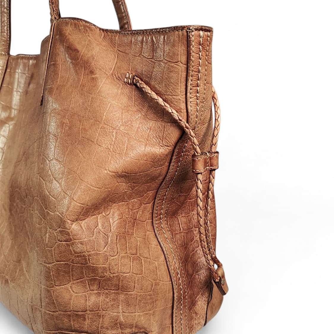 aniary 아니아리 크로크 엠보싱 빈티지가공 토트백 재패니즈 포터 상품이미지4