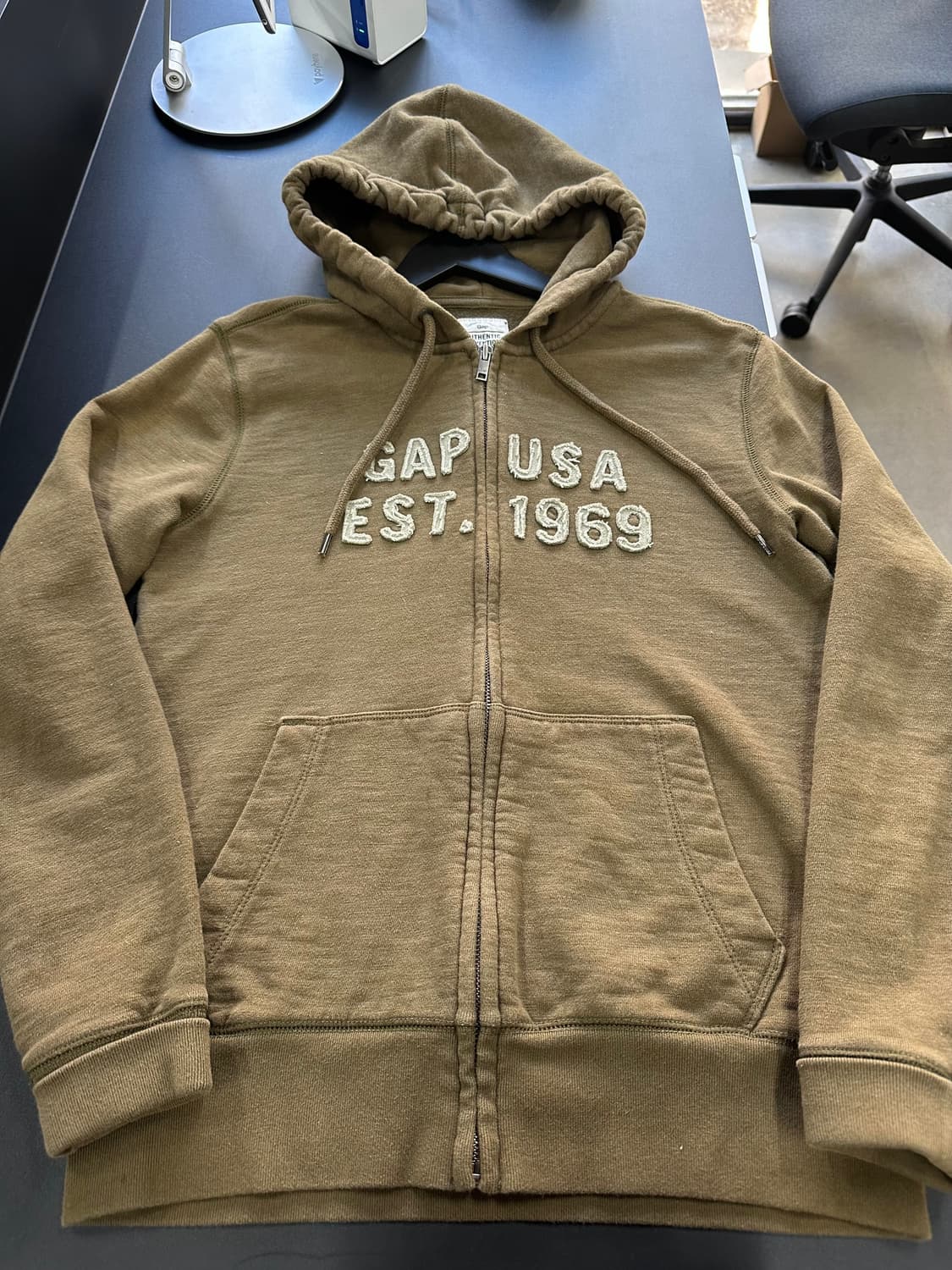 갭 USA 데미지로고 후드집업 상품이미지4