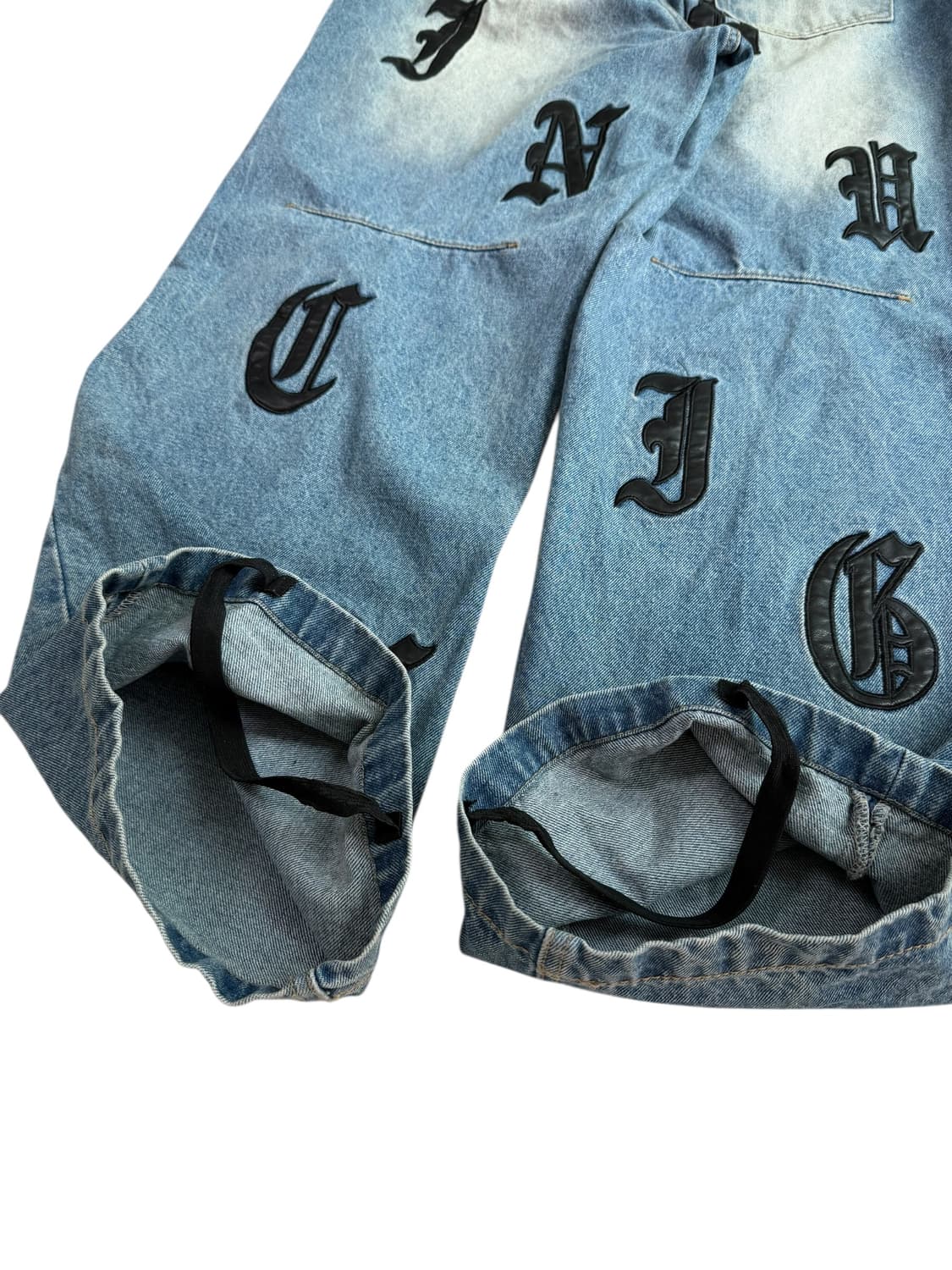 스키즘인듀싱 패치 데님팬츠 상품이미지7