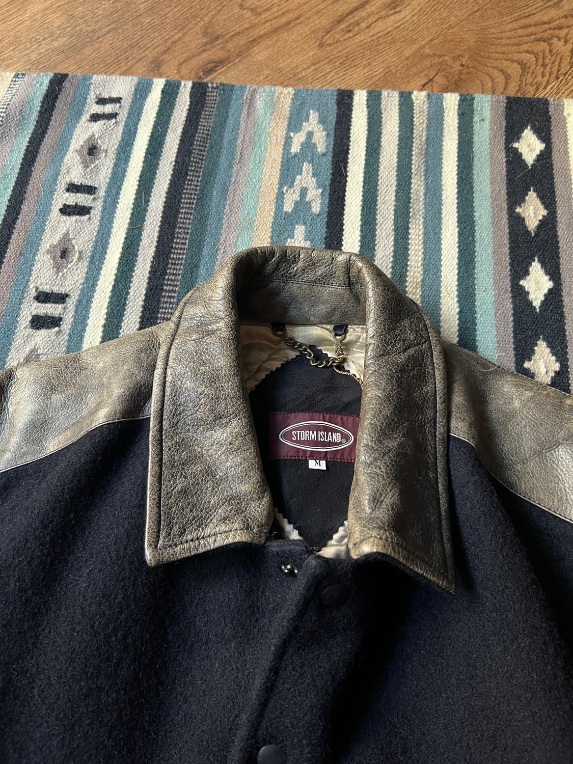 [M]BOSTON CLUB 리얼레더 울 바시티 자켓 상품이미지2