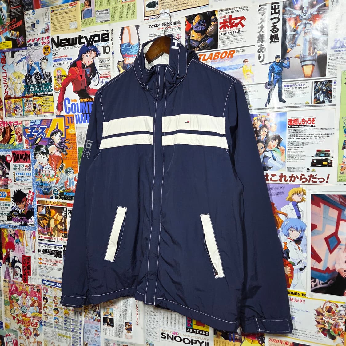 타미힐피거 올드스쿨 네이비 기모 바람막이 상품이미지2