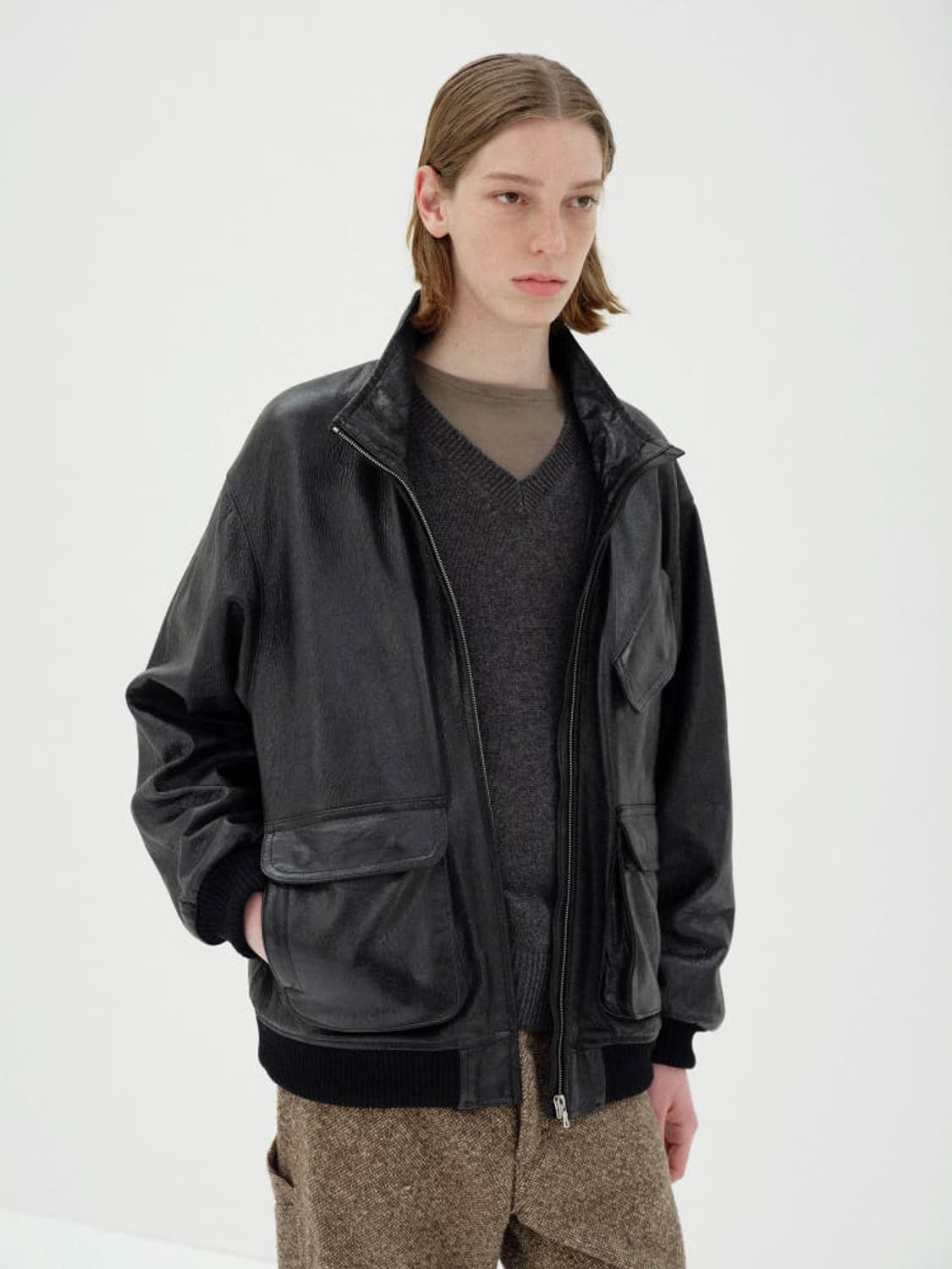 오라리 AURALEE LAMB LEATHER 상품이미지2