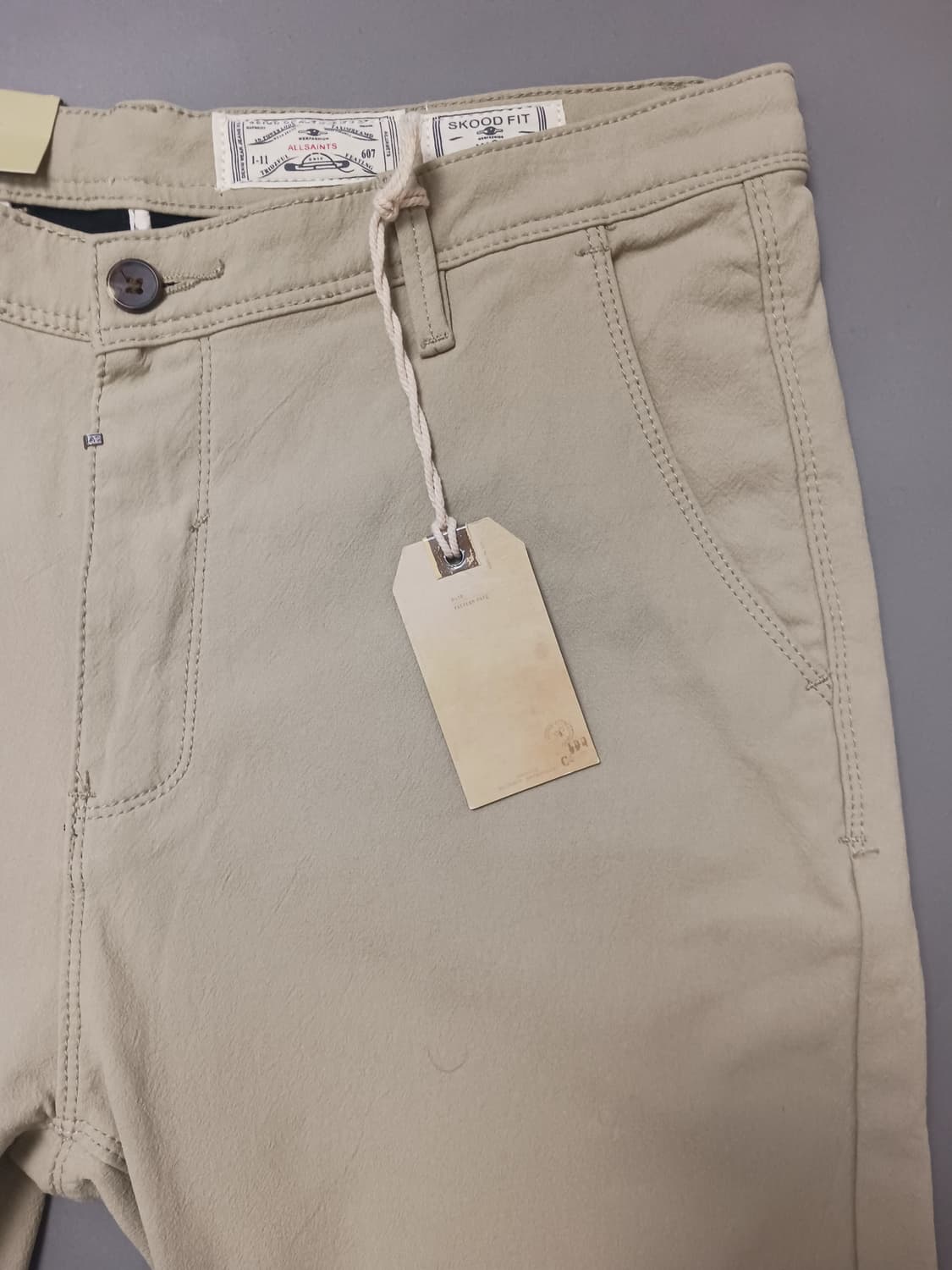 새상품 [34] 올 세인츠 기모 스쿠드핏 링클 하드 코튼팬츠 상품이미지4