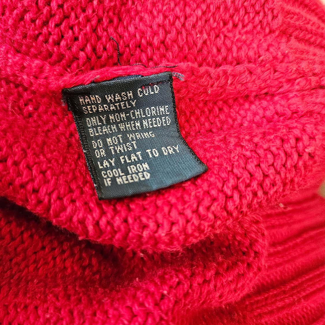 폴로 랄프로렌 레드 니트 상품이미지5