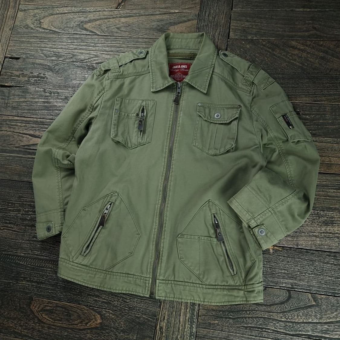 [잭앤존스] 빈티지 가공 밀리터리 자켓 M19009 상품이미지1