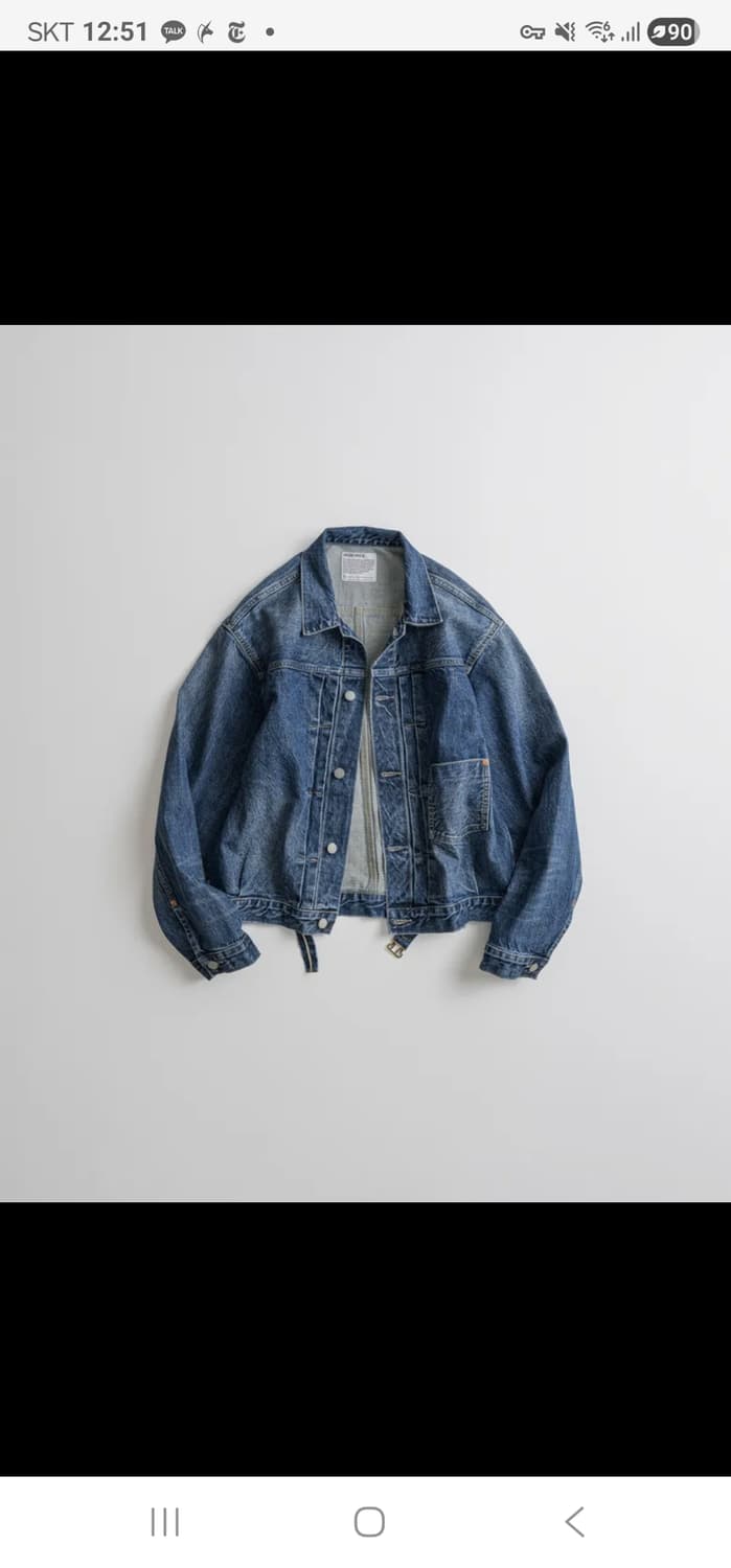 비헤비어 TYPE-1 데님 트러커 자켓 새상품 상품이미지2