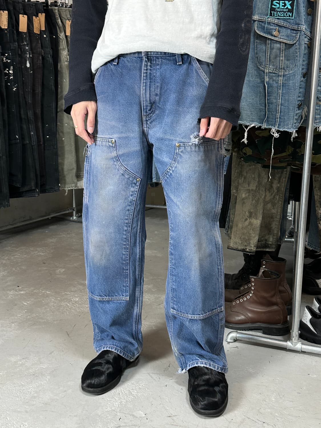 OG 칼하트 데님 더블니 칼하트 B73 썩블니 상품이미지1