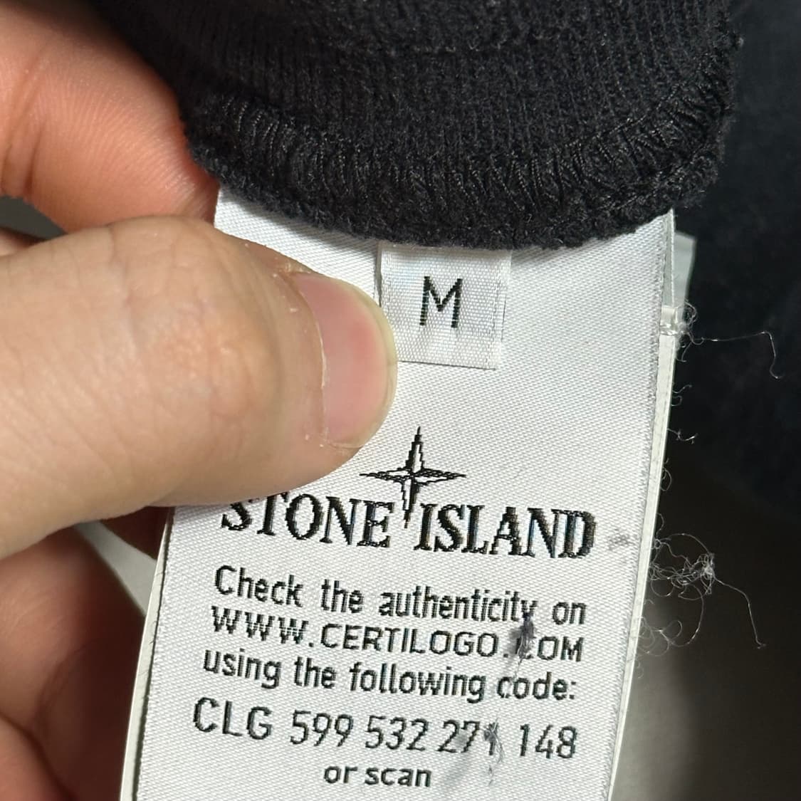 M 스톤아일랜드 블랙 조거 팬츠 상품이미지5