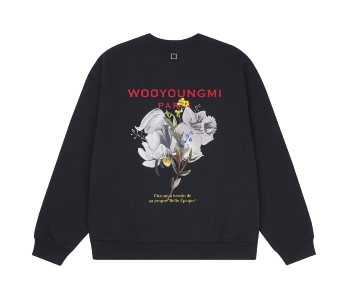 [52] 우영미 22SS 플라워 맨투맨 네이비 상품이미지1