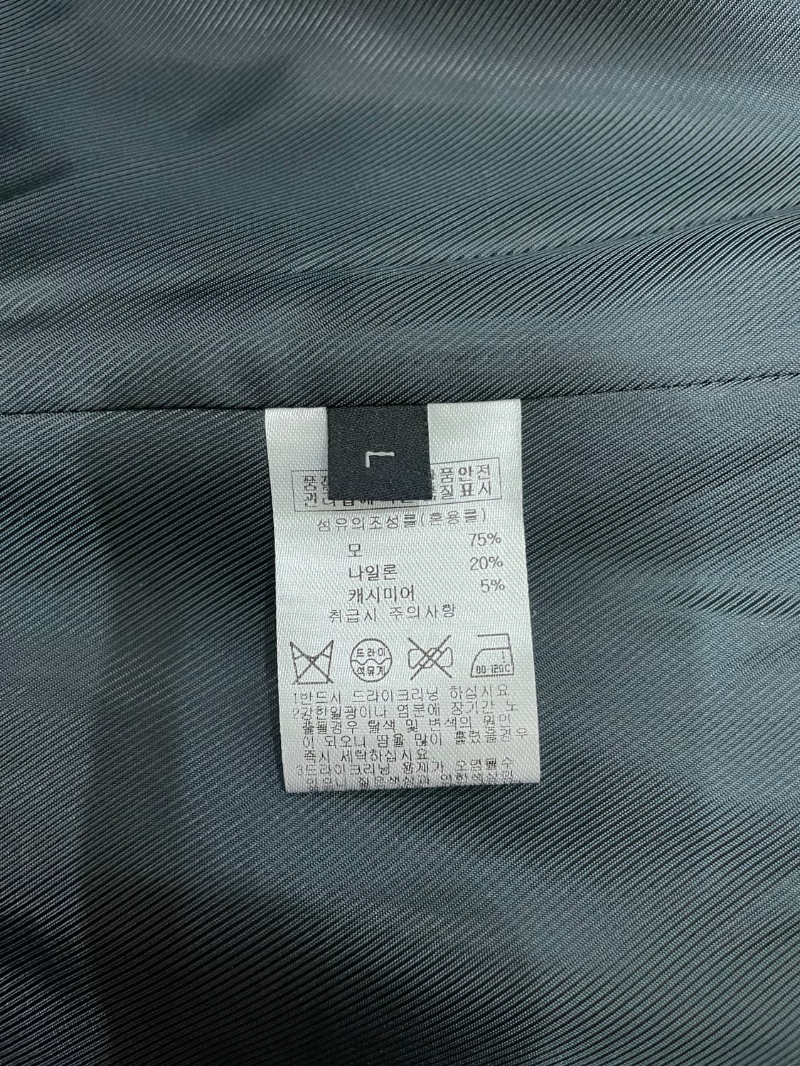 더니트컴퍼니 울 캐시미어 미니멀 자켓 블랙 상품이미지8