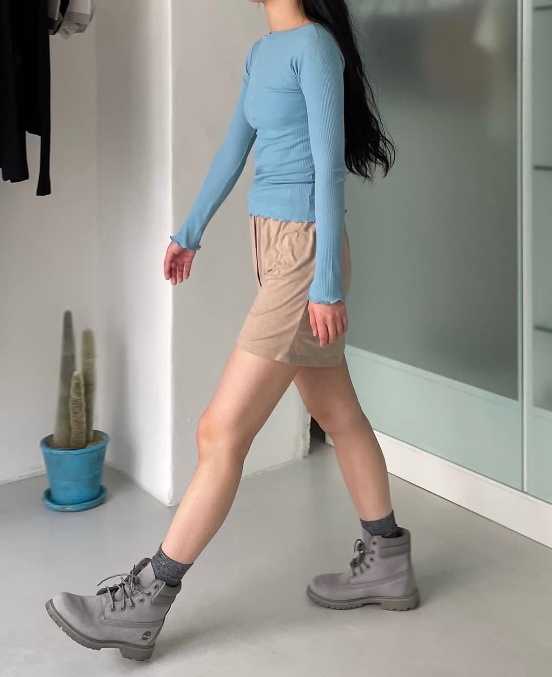 베이스레인지 pama long sleeve (brus blue) 상품이미지2