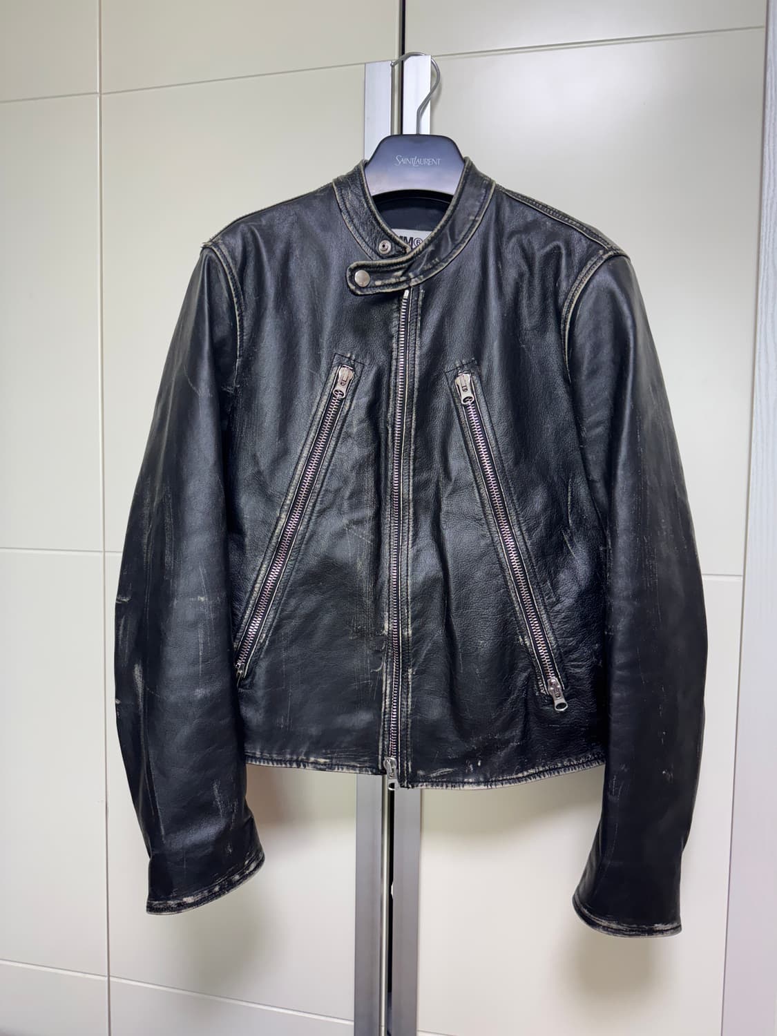 MM6 메종 마르지엘라 5zip 라이더 자켓 상품이미지1