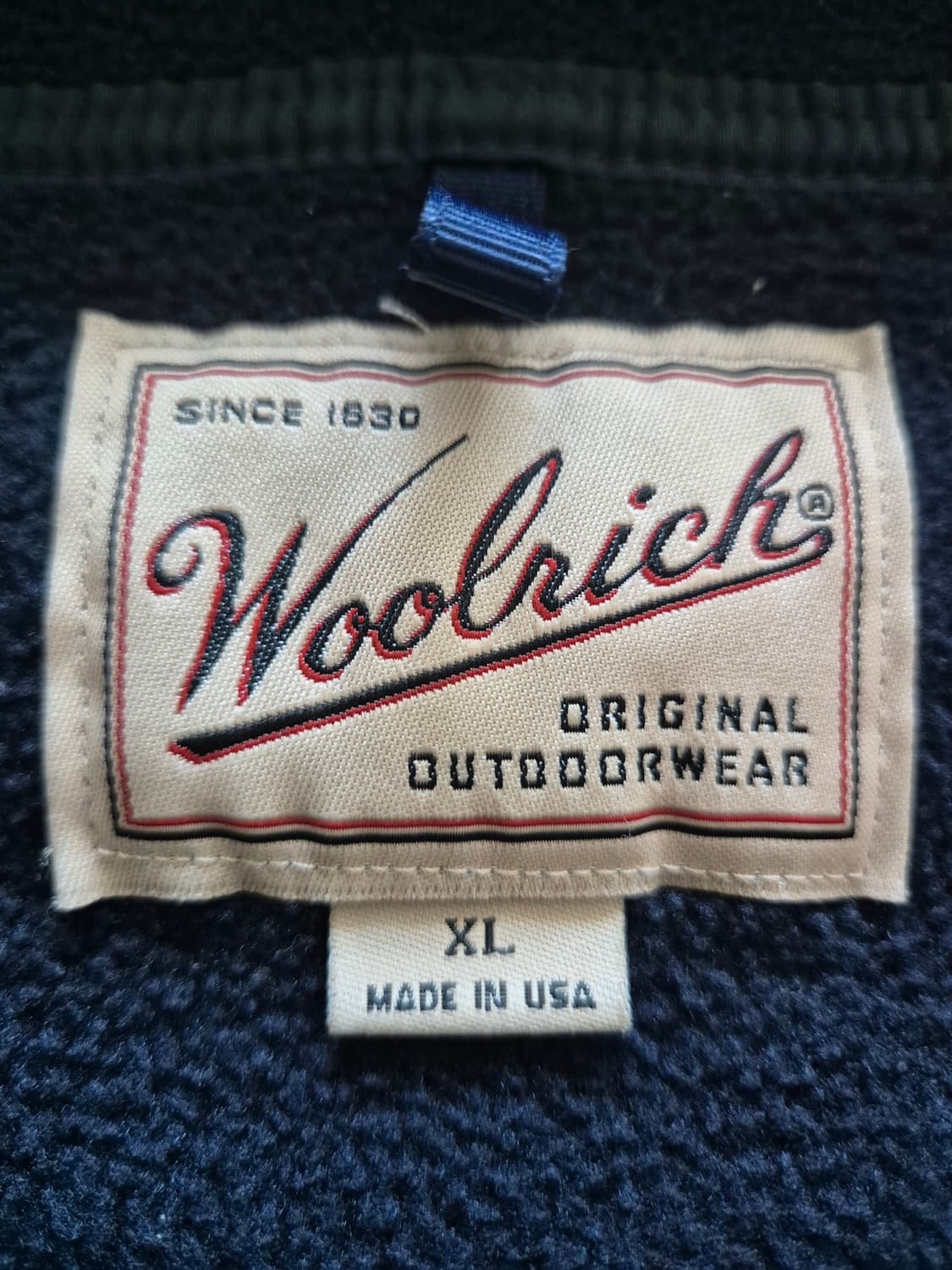(made in usa) woolrich 스냅쿼터플리스 xl 상품이미지2