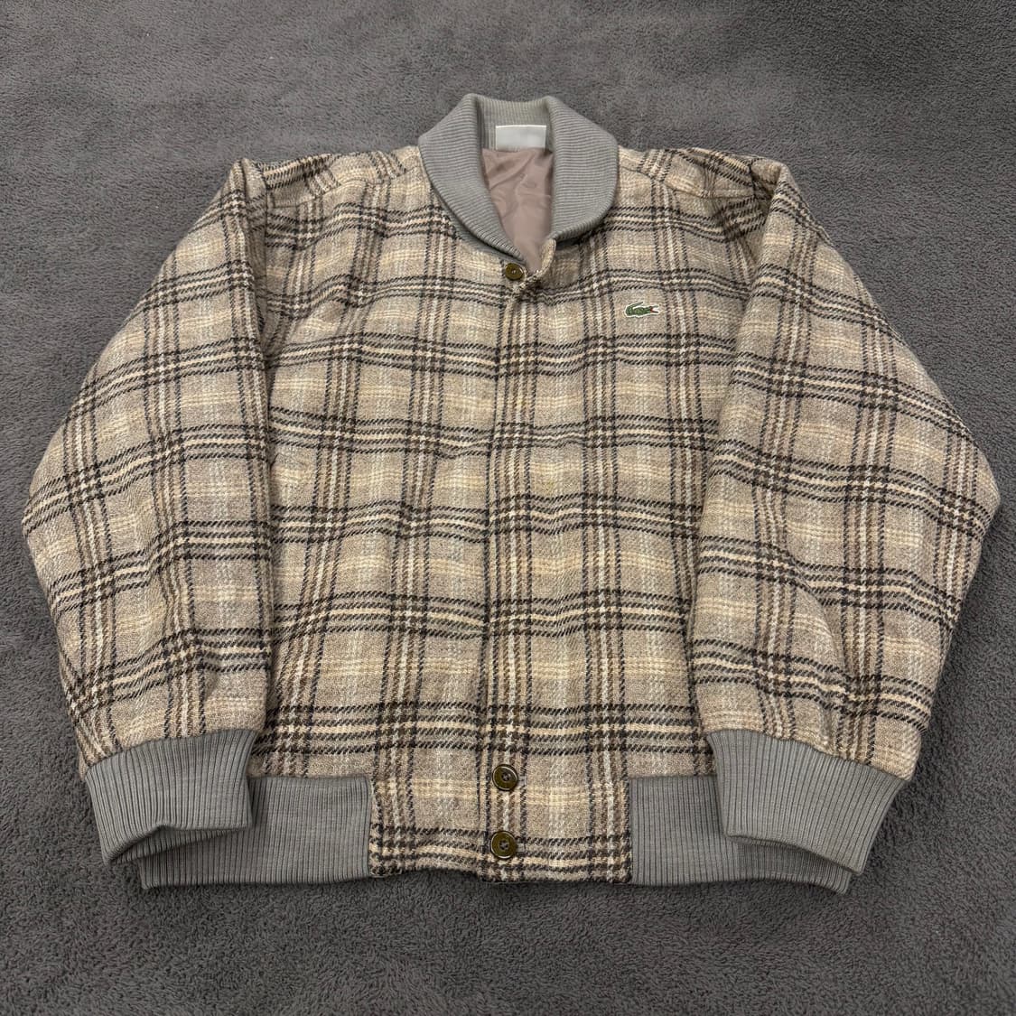 [정품/105] 라코스테 올드스쿨 울 블루종 자켓 상품이미지3