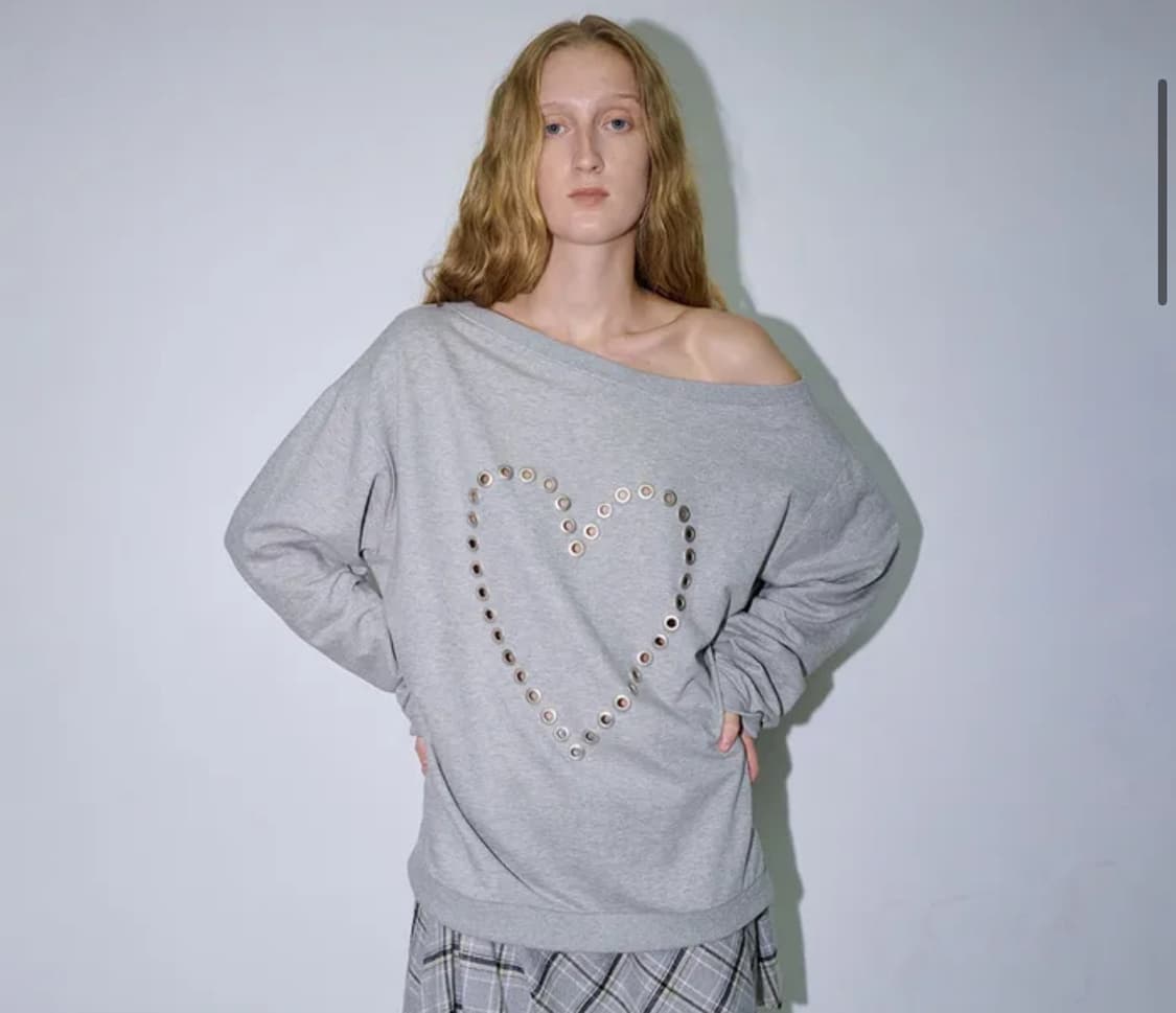 (급처) 폴리수엠 러브 아일렛 스웻셔츠 상품이미지1