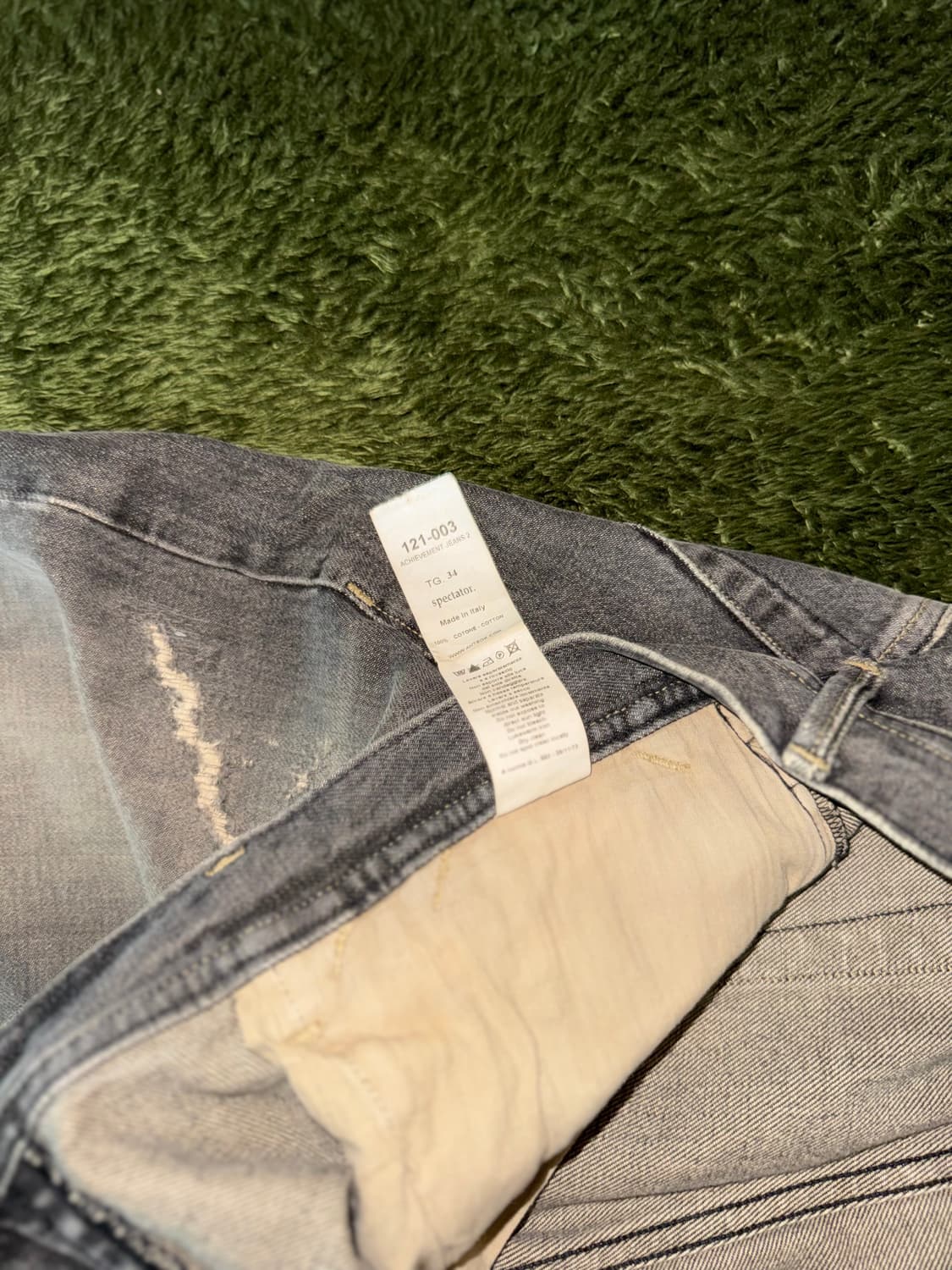 [34] 스펙테이터 Made in italy 121-003 데미지 데님 상품이미지4