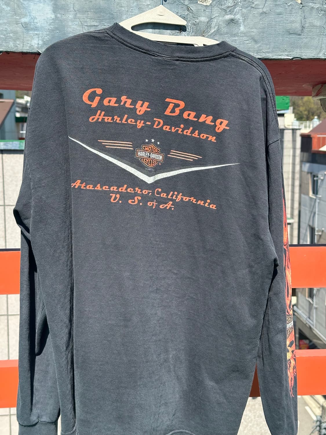빈티지 할리데이비슨 플레임 롱슬리브 상품이미지10