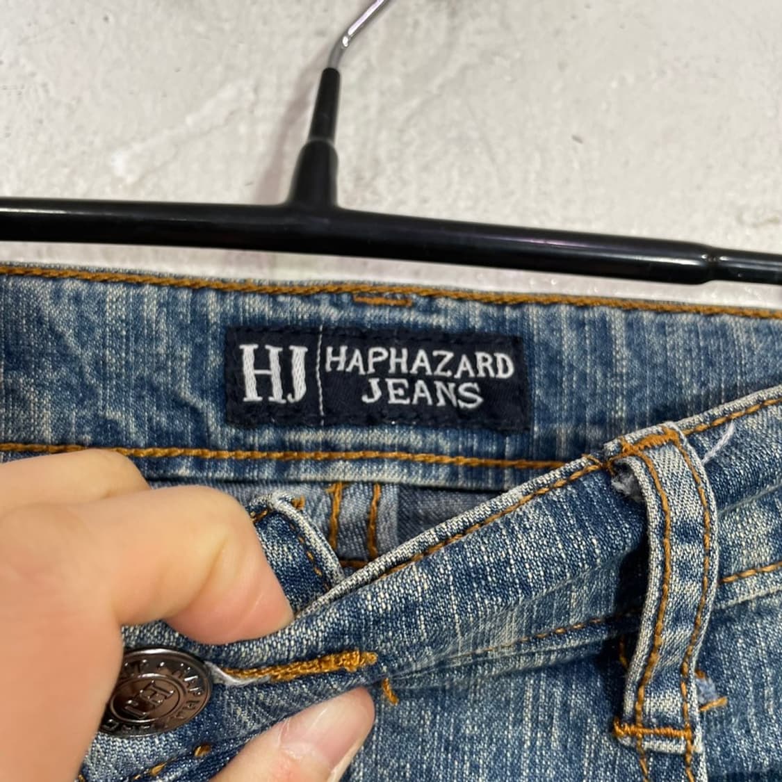 Haphazard 지퍼 데님팬츠 상품이미지5