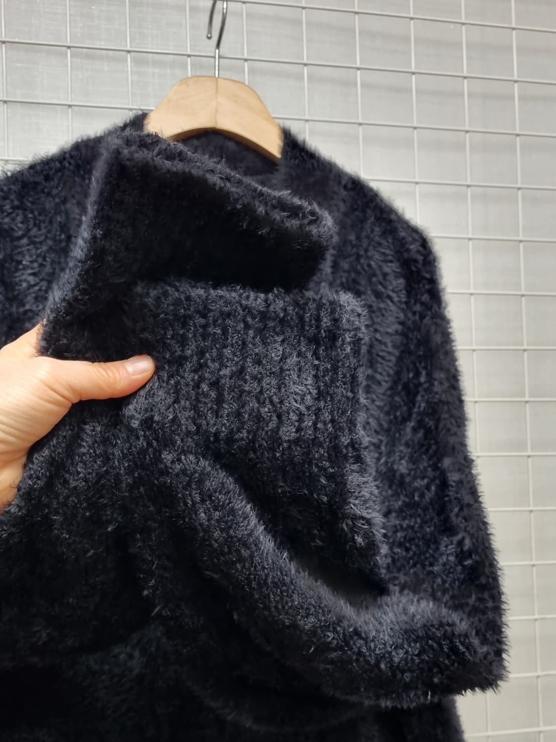 송지오 니트가디건 100 (블랙) 상품이미지4