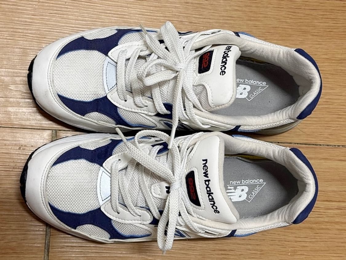 뉴발란스 992 USA 판매합니다. [화이트-네이비/260mm] 상품이미지5