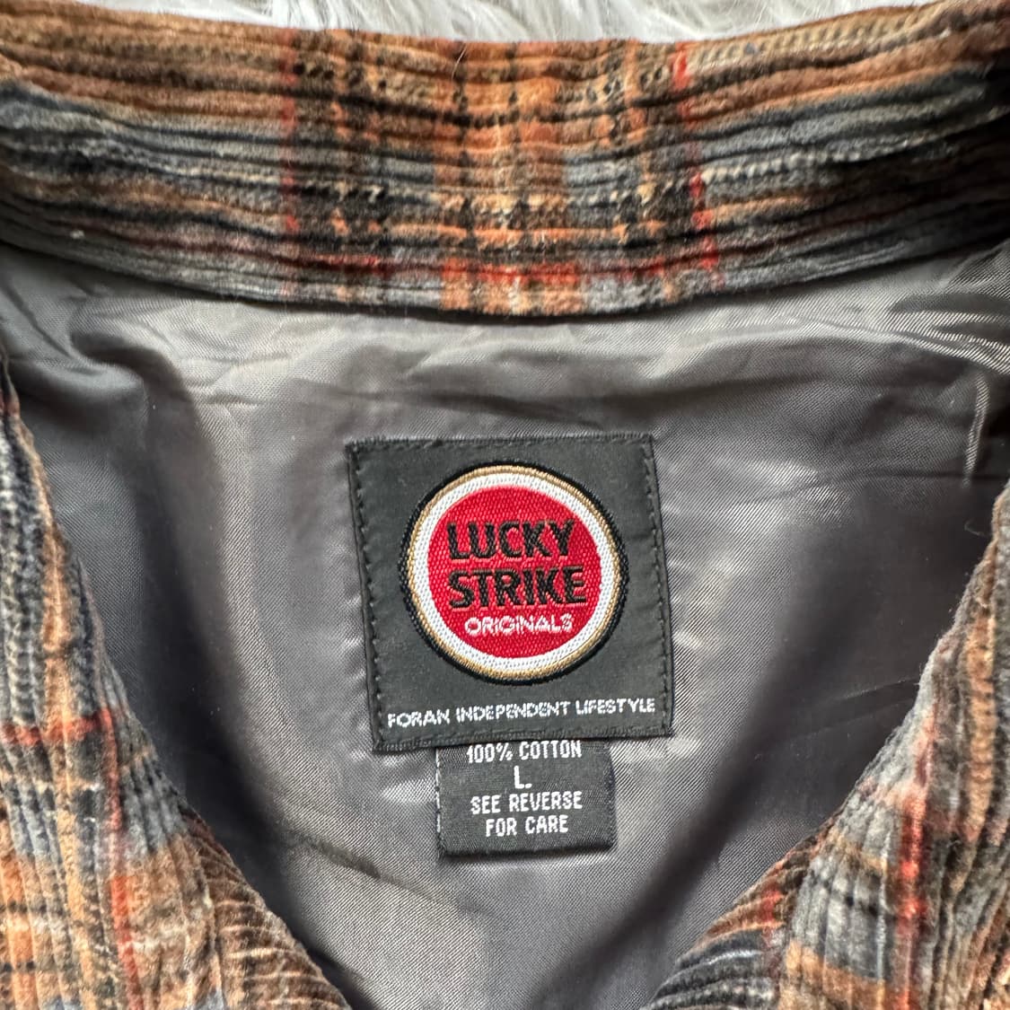 LUCKY STRIKE 일본빈티지 벨벳 자켓 노드 빈티지자켓 l 100 상품이미지4