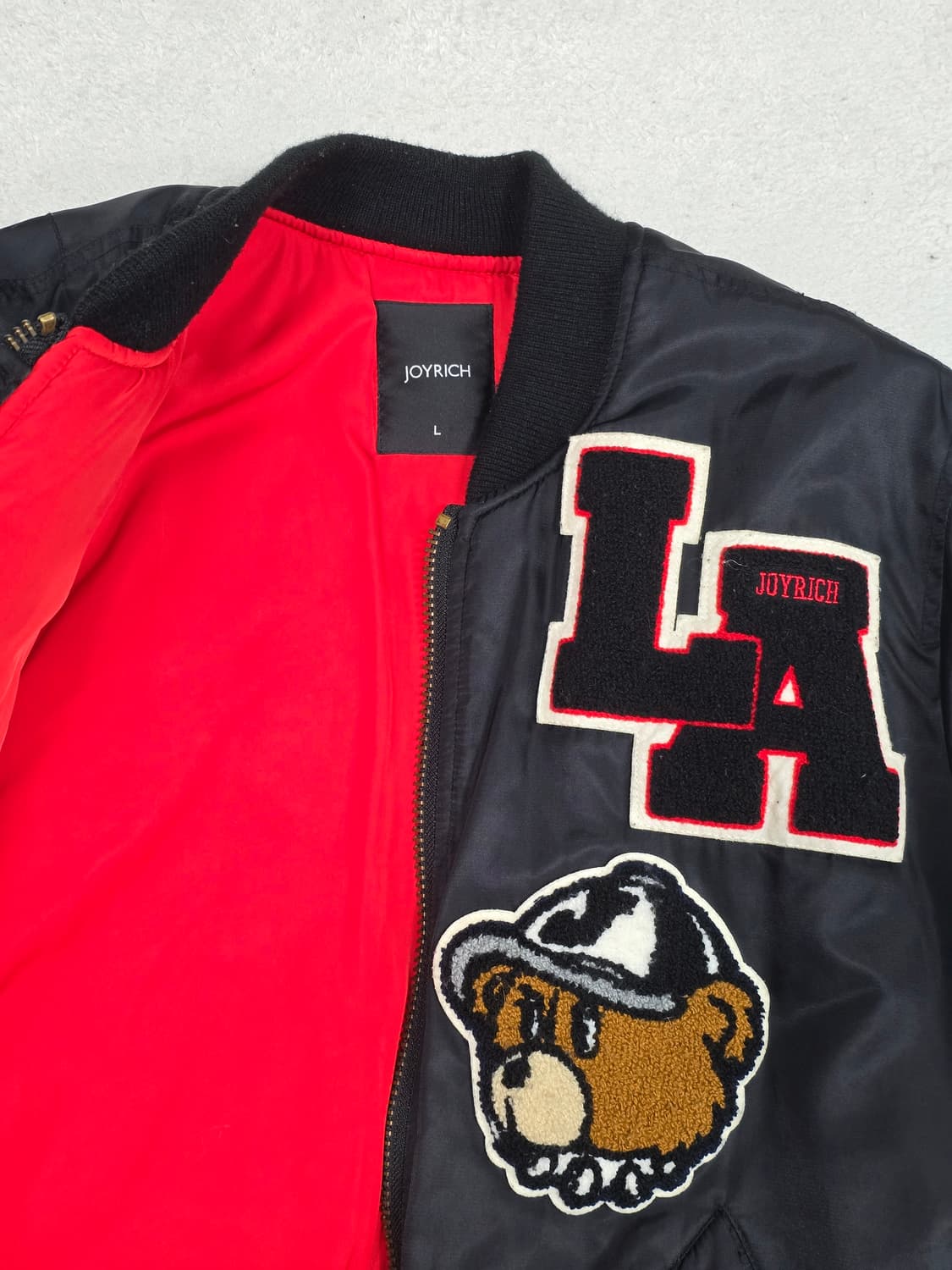 Joyrich 조이리치 MA-1 바시티 자켓 블랙 L 상품이미지6