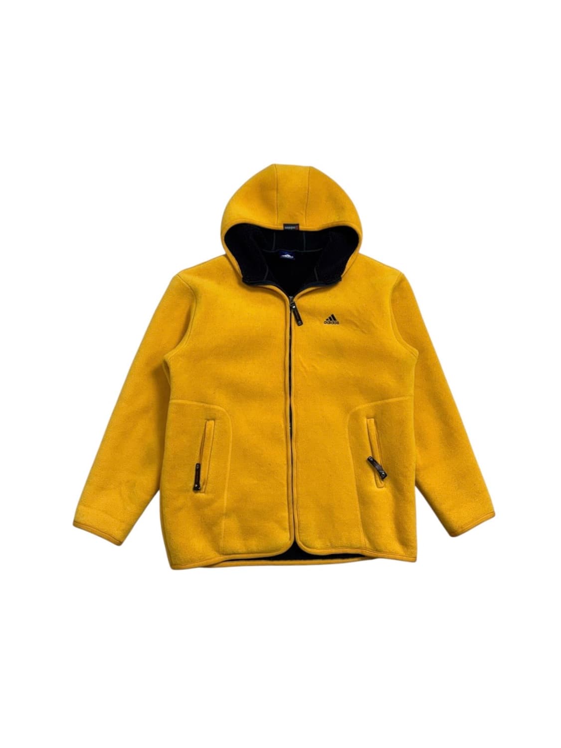 아디다스 플리스 후드집업 옐로우 상품이미지1