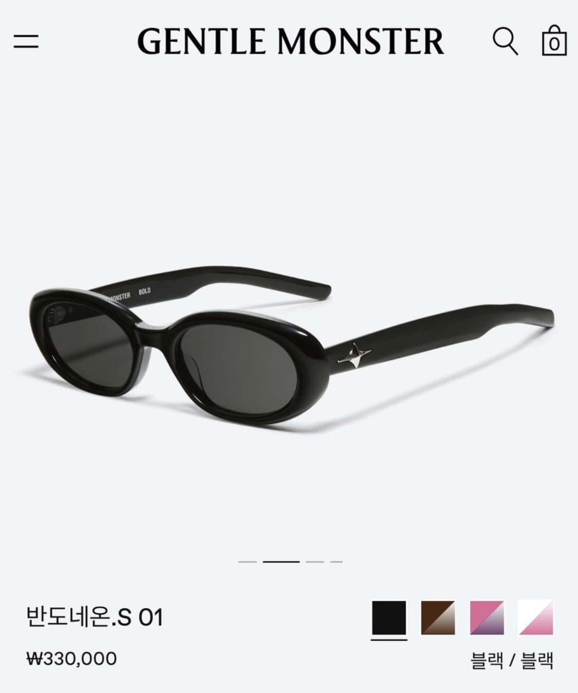 젠틀몬스터 반도네온 블랙 제니 착용 상품이미지3