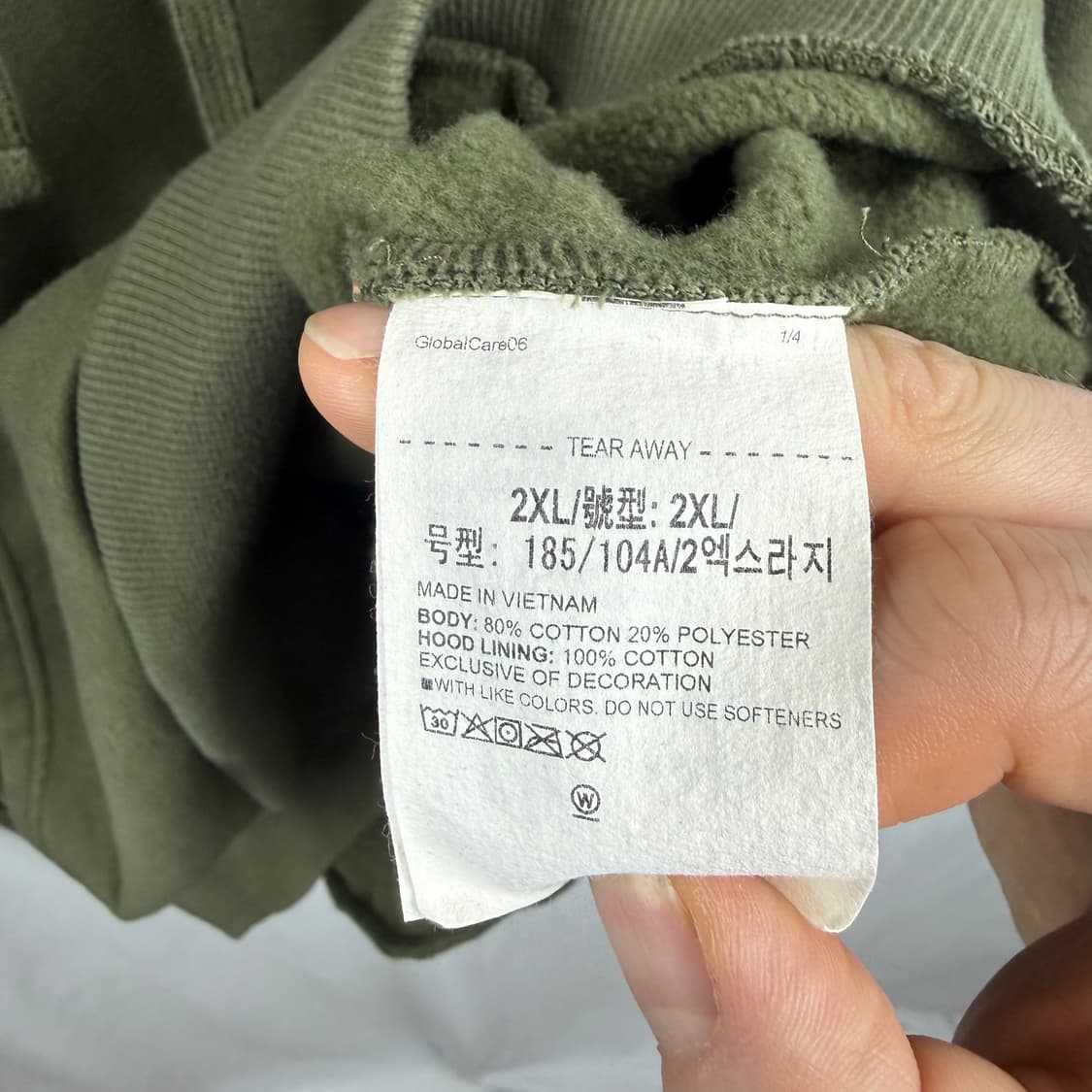 (2XL) 언더아머 자수로고 후드 티 카키 상품이미지6