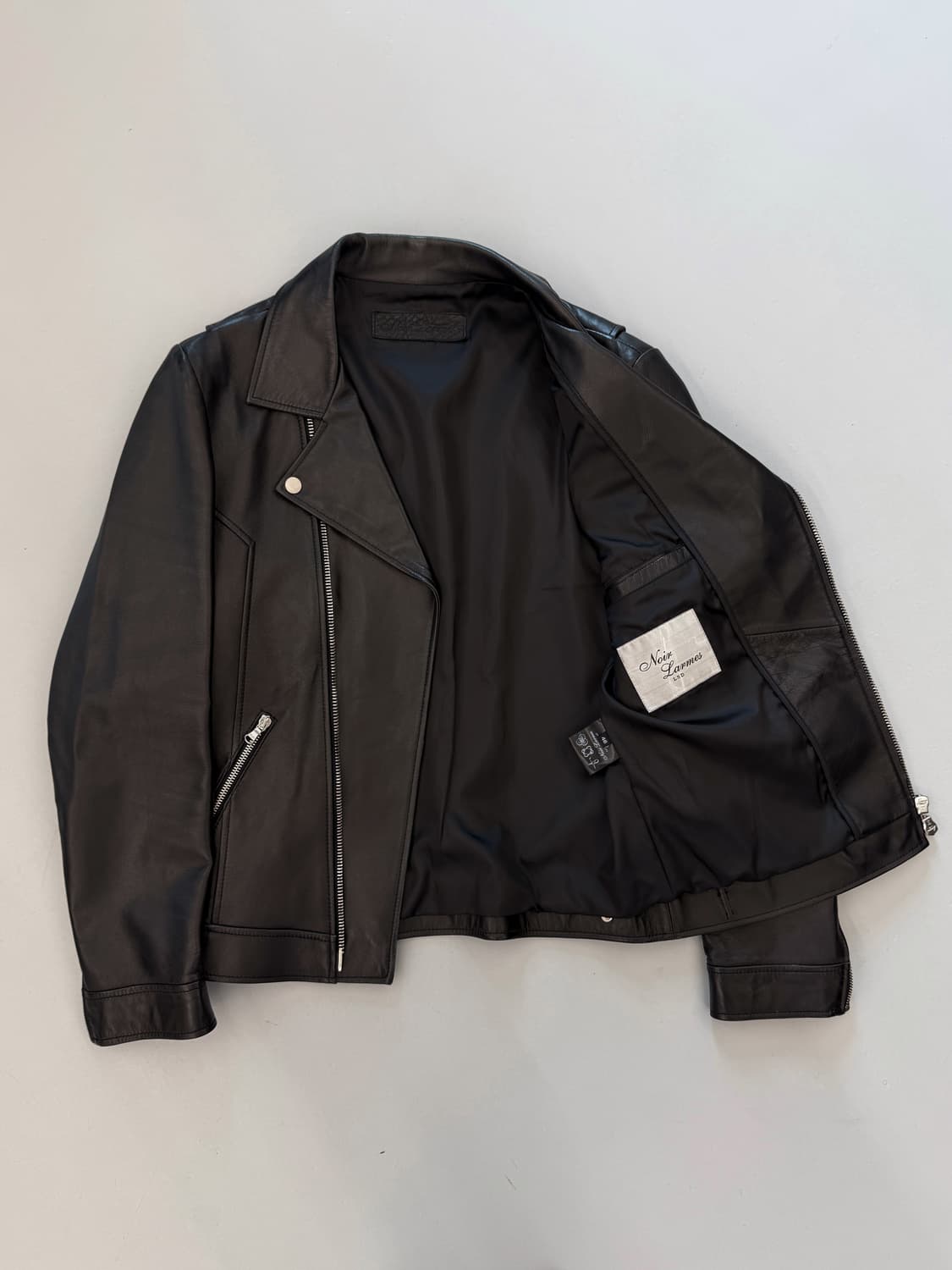 느와르 라르메스 양가죽 더블라이더 자켓 상품이미지3