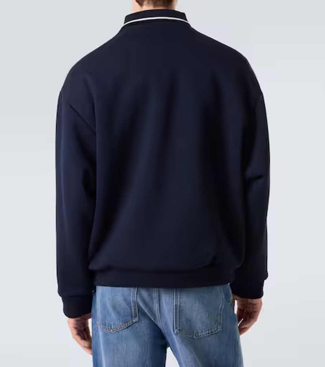 (S+/38) / 미우미우 본디드 피케 테크니컬 저지 블루종 네이비 상품이미지9