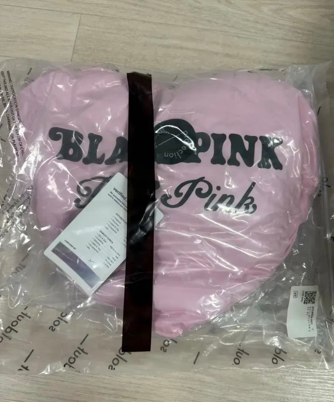 베르디 x 블랙핑크 하트 필로우 핑크 상품이미지1
