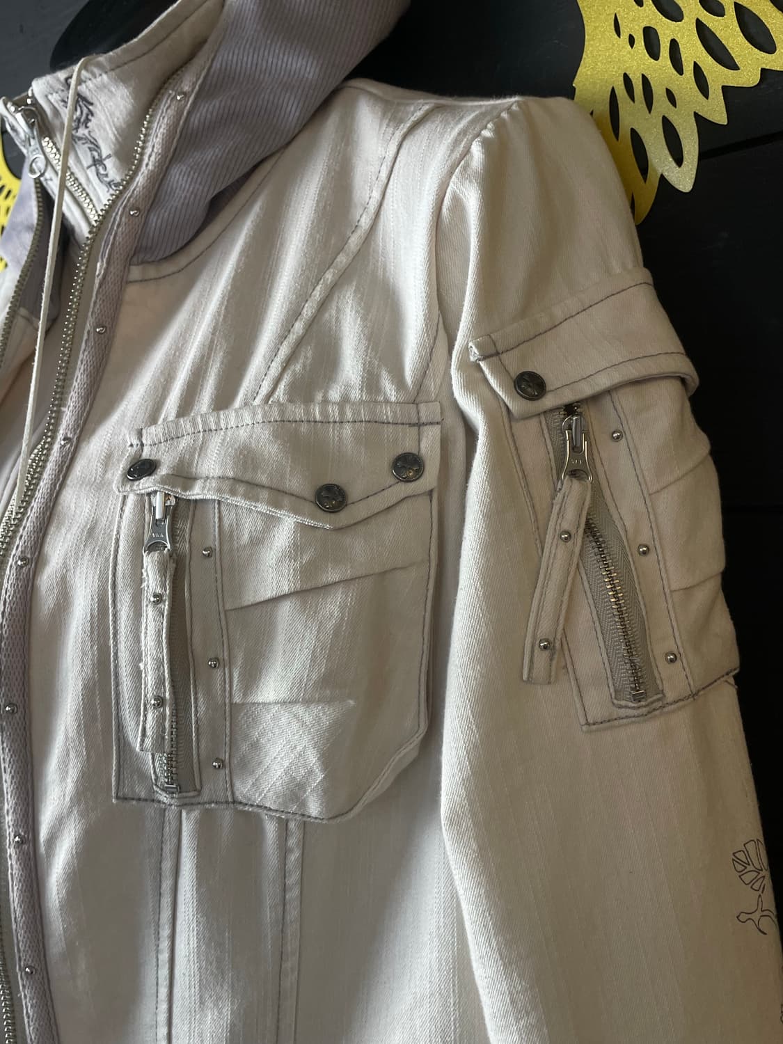 OZZ ON 오즈온 펑크 페어리 라벤더 아이보리 레이어드 조끼&자켓 상품이미지3