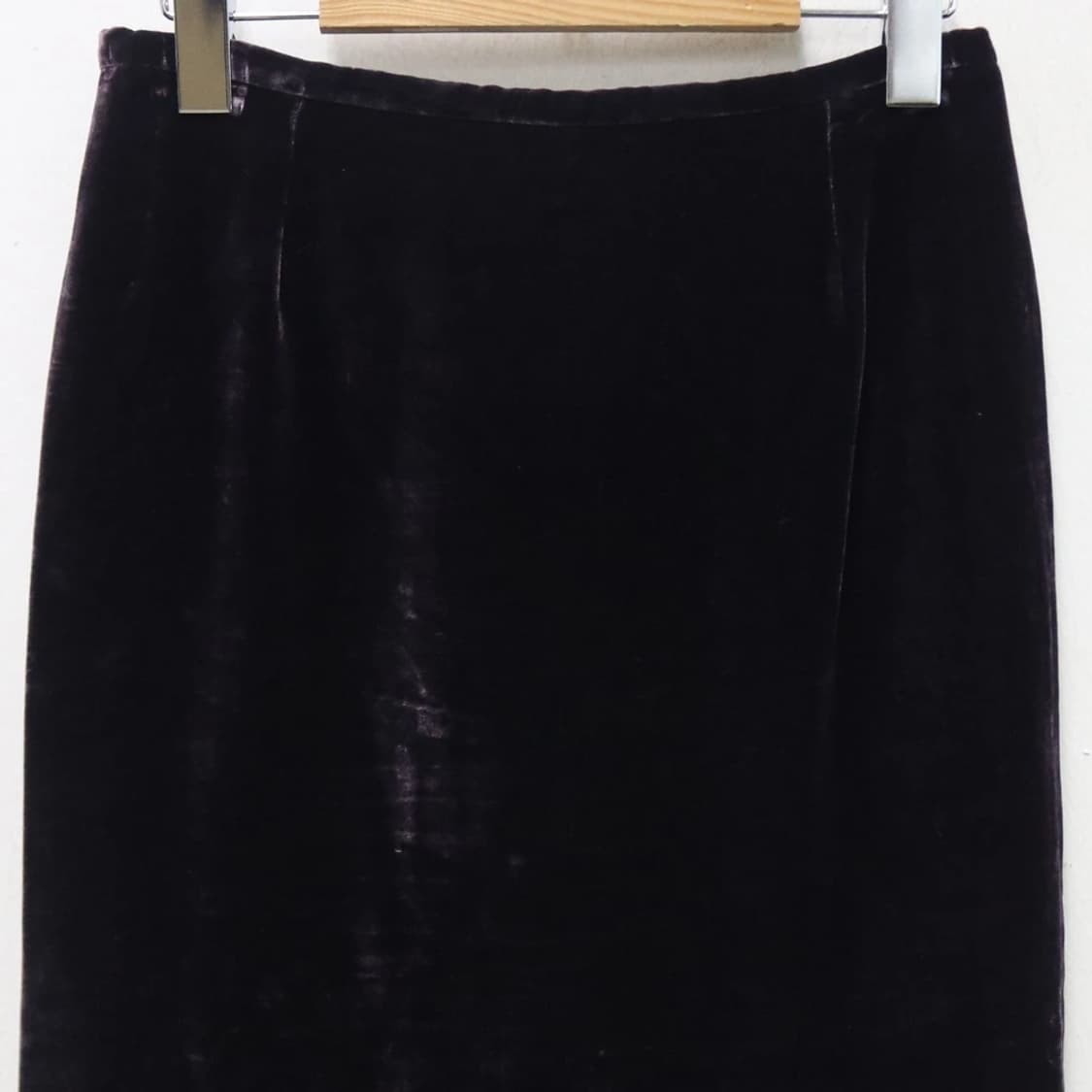 ARMANI COLLEZIONI 실크 벨벳 미디 스커트 60167 상품이미지3