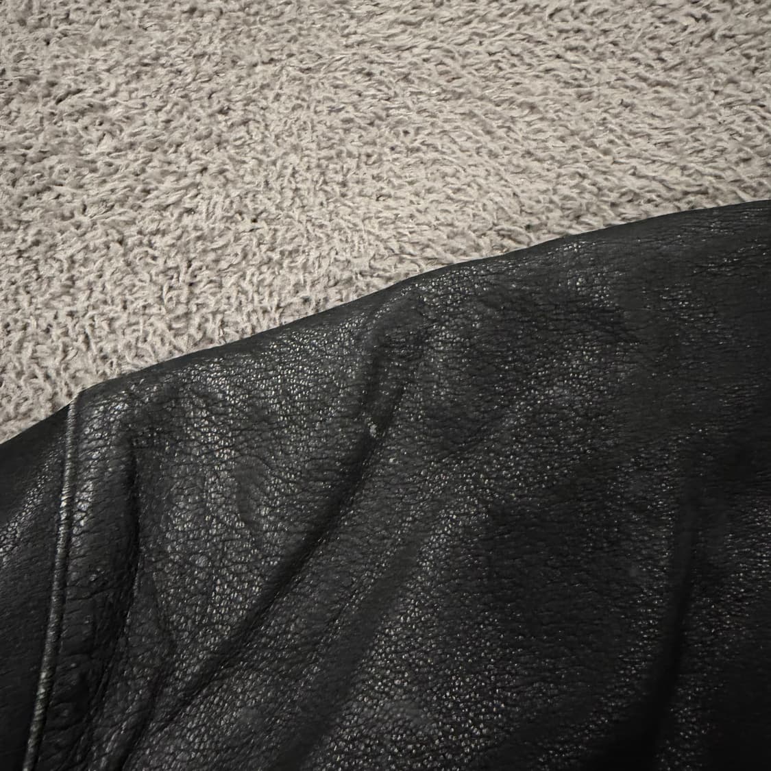 [정품/100] 입생로랑 블랙 양가죽 레더 자켓 상품이미지8