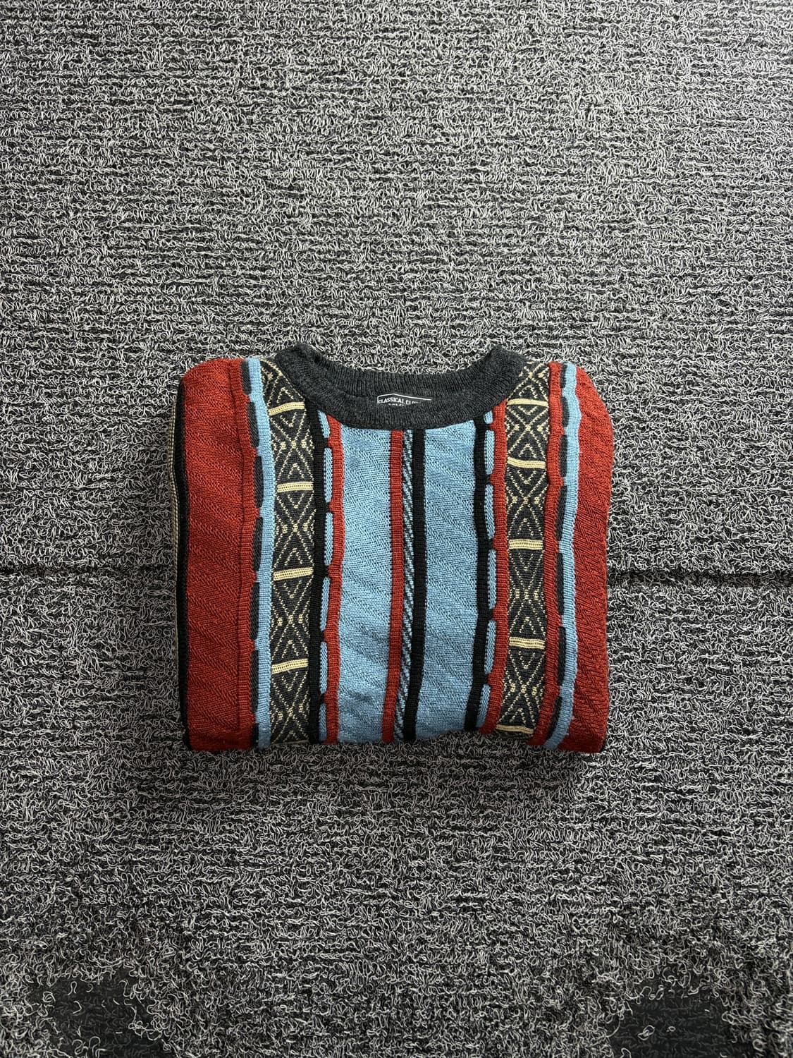 빈티지 아카이브 케이블 패턴 빅시핏 스웨터 3414 상품이미지1