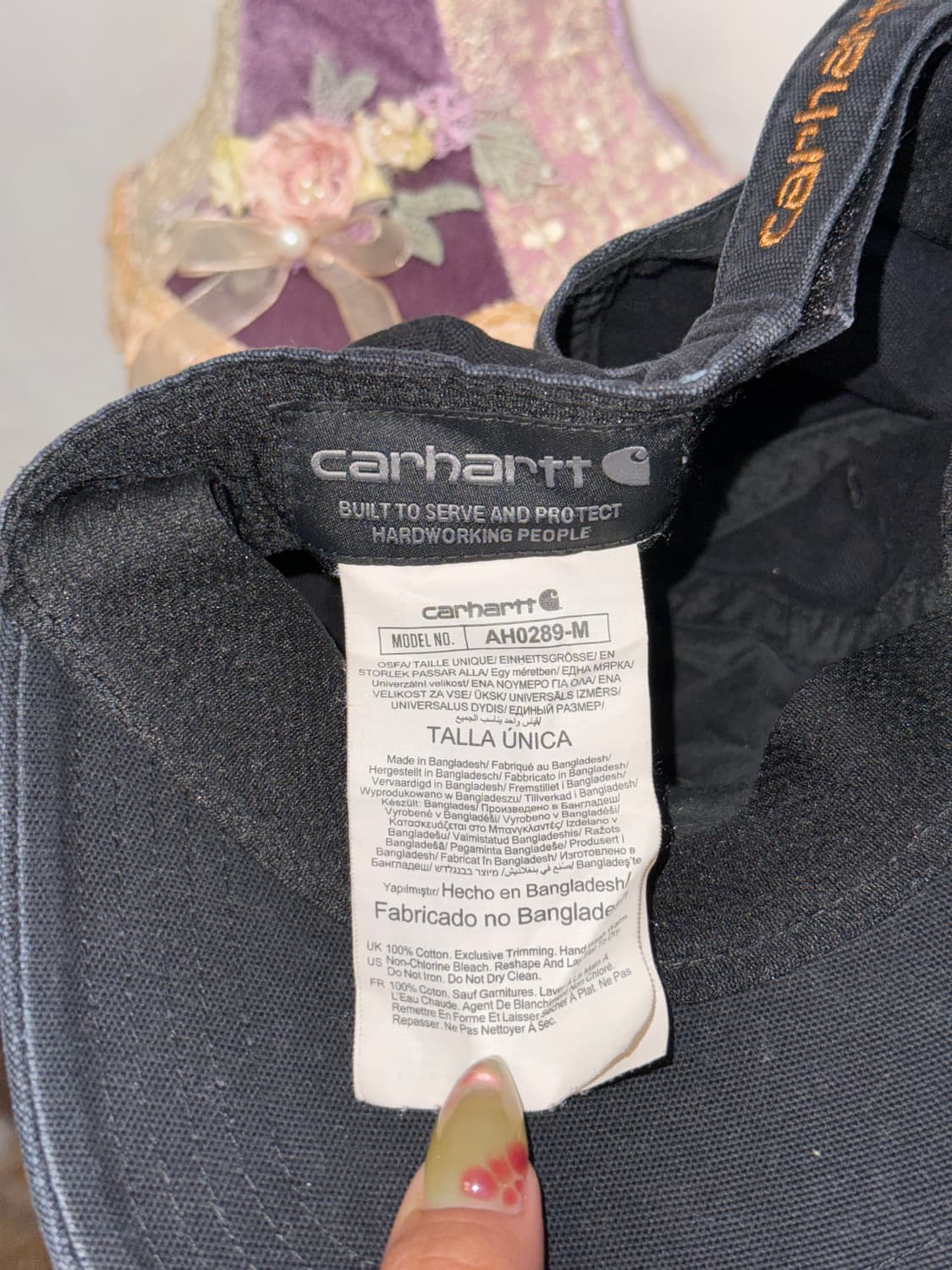 Carhartt black logo camp cap 상품이미지5