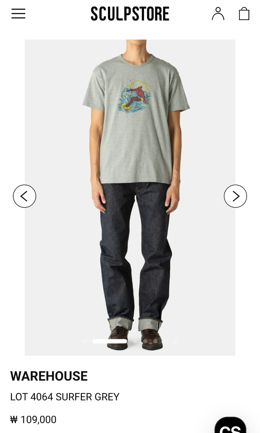 웨어하우스 4064 반팔티 L사이즈 새상품 상품이미지2