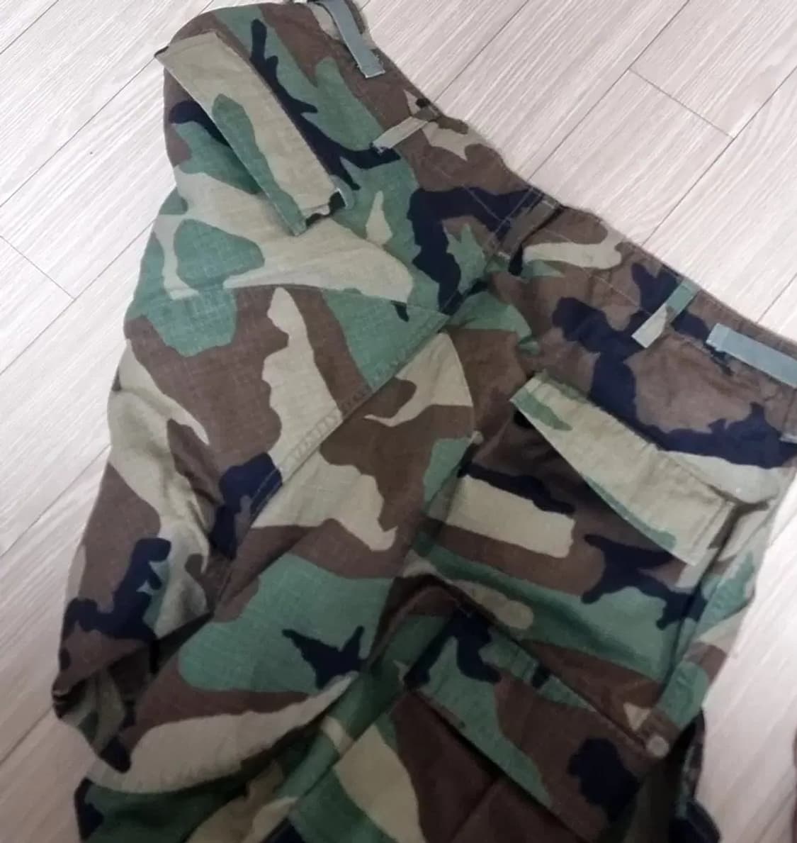 미군 우드랜드 카모 밀리터리 카고 바지(라지) 상품이미지2