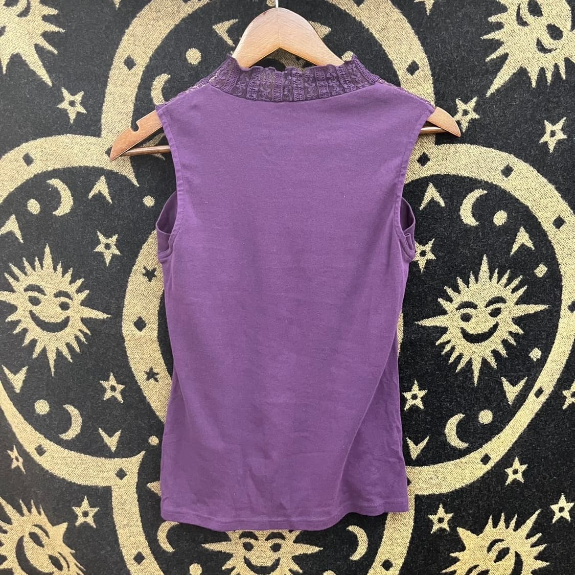 빈티지 란제리코어 레트로 90's 딥퍼플 포도맛 나시 K0141 상품이미지4