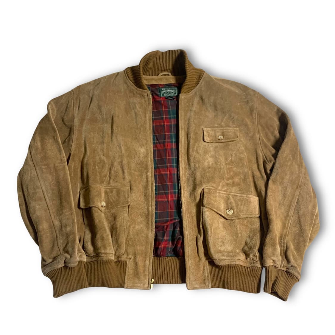 [2XL] 90s Polo country suede jacket  상품이미지1