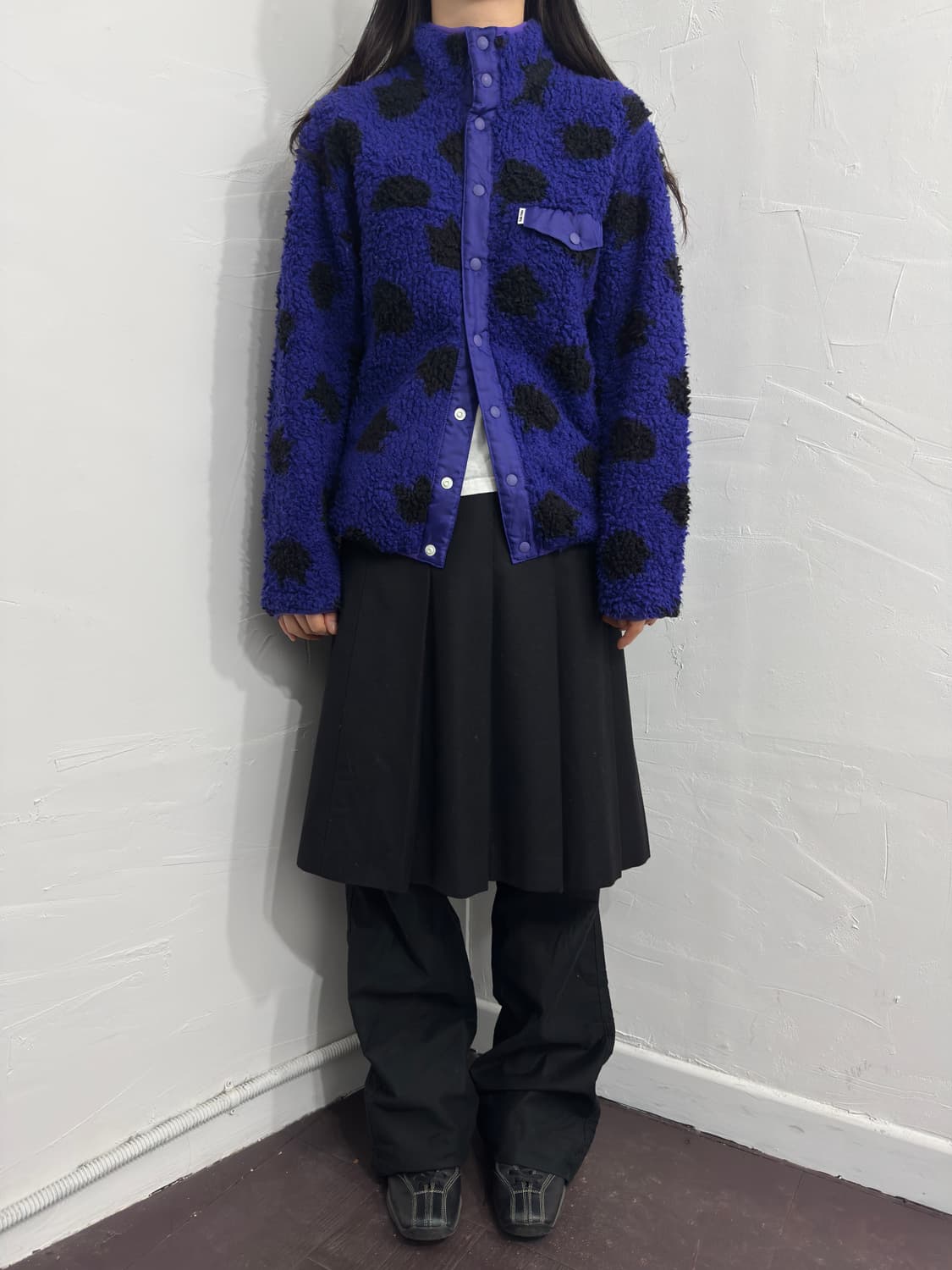 ne-net cat pattern fleece zipup 상품이미지5