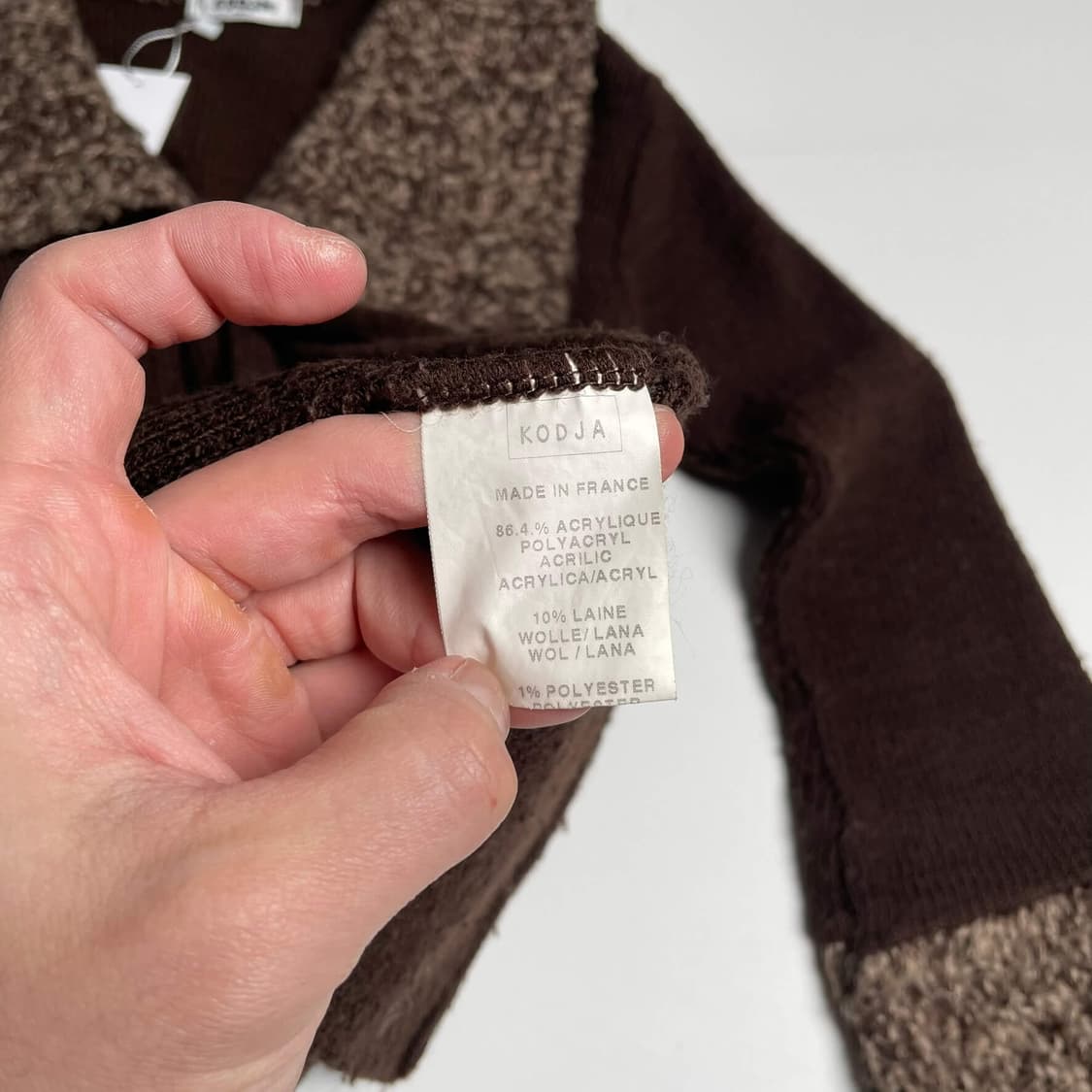 Kodja 부클 라펠 슬리브 가디건 (france)   상품이미지8