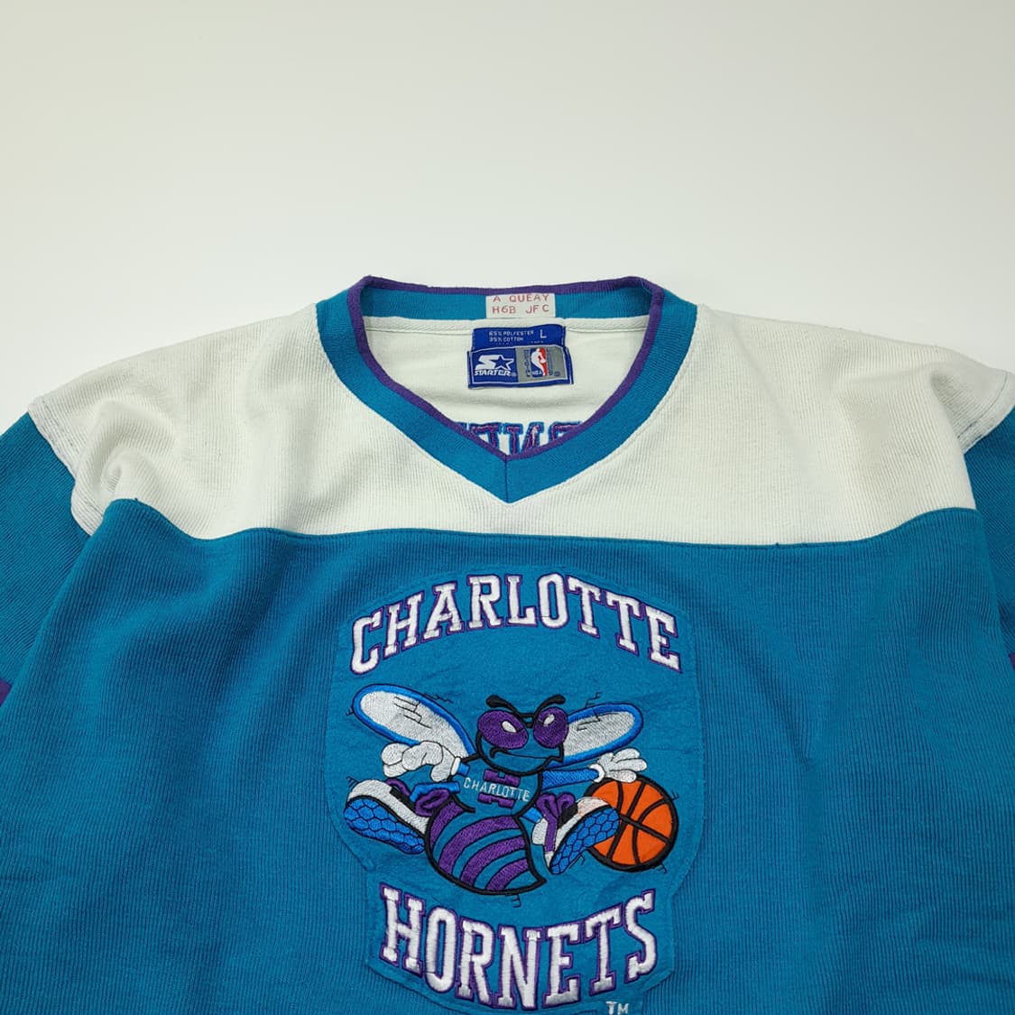 CL211 L 스타터 90s한국판 NBA 샬럿호네츠 틸 하키스웨터 상품이미지2