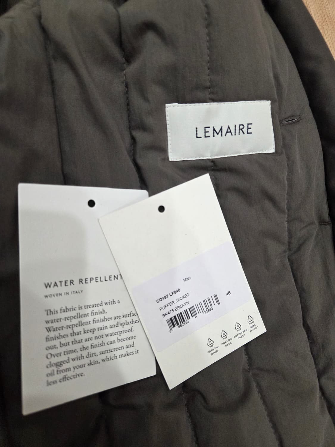 르메르 푸퍼 패딩 브라운 상품이미지7