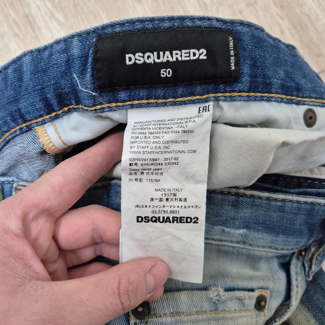 디스퀘어드2 1964 데미지 워싱 데님 청바지 찢청 (50) 상품이미지6