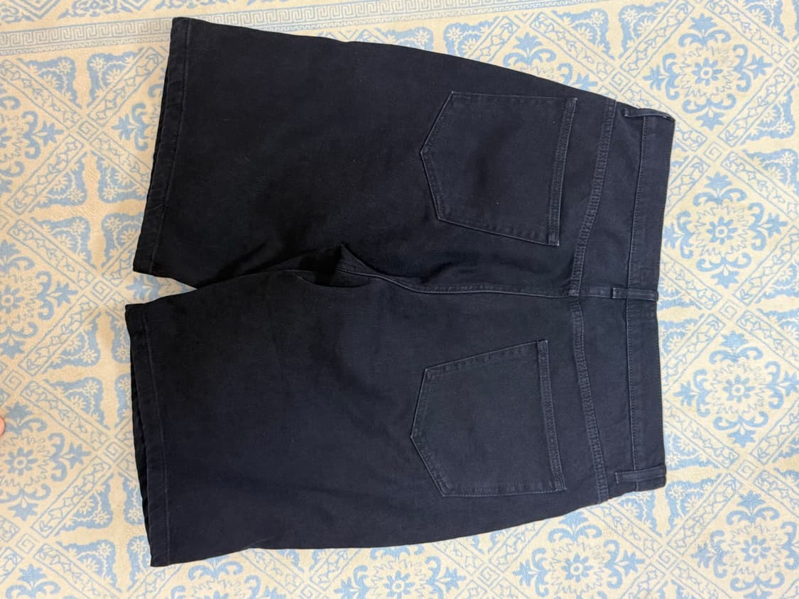 퍼킹어썸 데님 쇼츠 블랙 상품이미지2