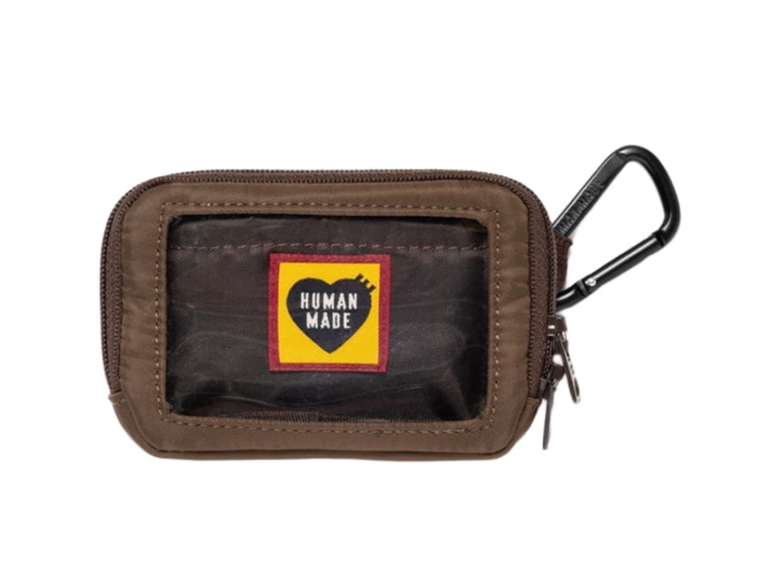 휴먼 메이드 밀리터리 카드 케이스 브라운 동전 지갑 파우치 키링 상품이미지2
